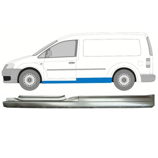 Kynnyspelti varten Volkswagen Caddy 2004-2020 / Vasen 16027