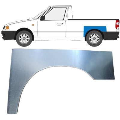 Takalokasuoja korjaussarja varten Volkswagen Caddy 1995-2004 / Vasen / PICKUP 16329