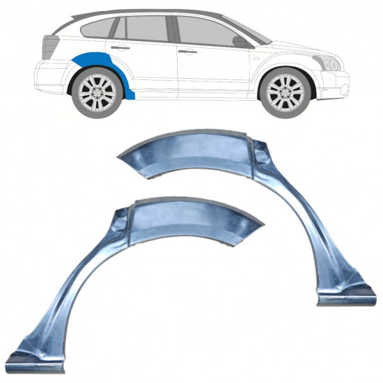 Takalokasuoja korjaussarja varten Dodge Caliber 2006-2013 / Sarja 9831