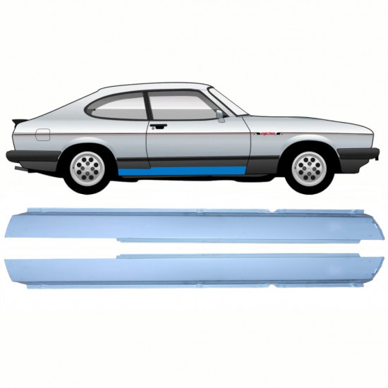 Kynnyspelti korjauspaneeli varten Ford Capri 1974-1987 / Sarja 11076