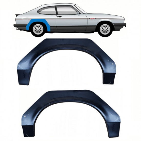 Takalokasuoja korjaussarja varten Ford Capri 1974-1987 / Sarja 11075