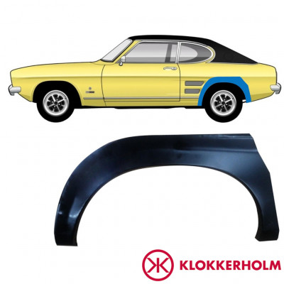 Takalokasuoja korjaussarja varten Ford Capri 1968-1974 / Vasen 11001