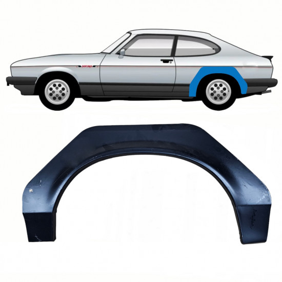 Takalokasuoja korjaussarja varten Ford Capri 1974-1987 / Vasen 8779