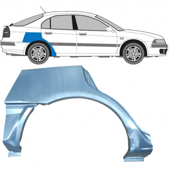 Takalokasuoja korjaussarja varten Mitsubishi Carisma 1995-2006 / Oikea 5977