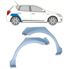 Takalokasuoja korjaussarja varten Kia Ceed 2006-2012 / Vasen+Oikea / Sarja 11742