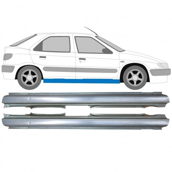 Kynnyspelti korjauspaneeli varten Citroen Xsara 1997-2005 / Vasen+Oikea / Sarja 9415