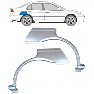 Takalokasuoja korjaussarja varten Honda Civic 2001-2003 /  11527