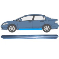 Kynnyspelti korjauspaneeli varten Honda Civic 2005-2011 / Vasen / SEDAN 11007