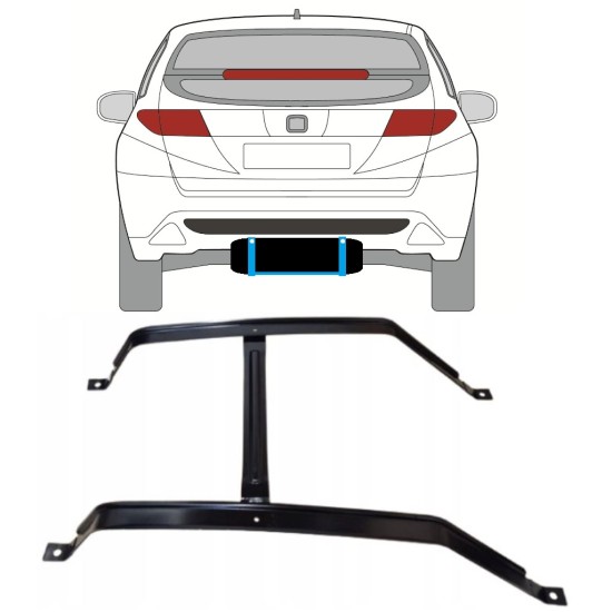 Polttoainetankin kiinnityspanta varten Honda Civic 2005-2011 15042 Polttoainetankin kiinnityspanta varten Honda Civic 2005-2011 15042