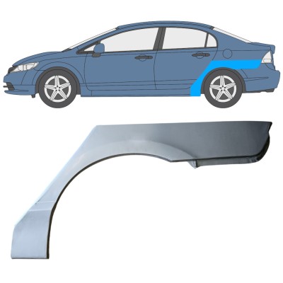 Takalokasuoja korjaussarja varten Honda Civic 2005-2011 / Vasen / SEDAN 16765