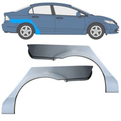 Takalokasuoja korjaussarja varten Honda Civic 2005-2011 / Vasen+Oikea / SEDAN / Sarja 16766