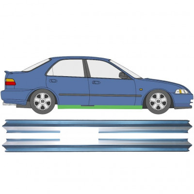 Kynnyspelti korjauspaneeli varten Honda Civic 1991-1995 / Vasen+Oikea / Sarja 10559