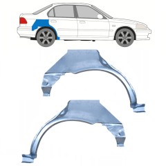 Takalokasuoja korjaussarja varten Honda Civic EJ EK 1995-2001 / Vasen+Oikea / Sarja 9801
