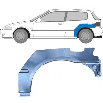 Takalokasuoja korjaussarja varten Honda Civic 1991-1995 / Vasen 6178