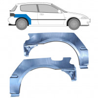 Takalokasuoja korjaussarja varten Honda Civic 1991-1995 / Vasen+Oikea / Sarja 10424