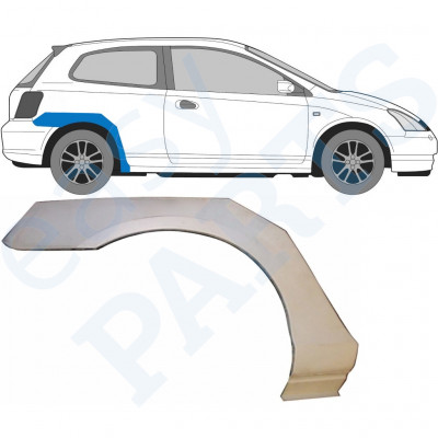 Takalokasuoja korjaussarja varten Honda Civic 2001-2005 / Oikea 7181