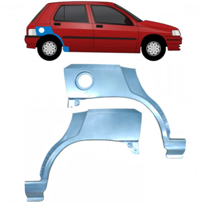 Takalokasuoja korjaussarja varten Renault Clio 1990-1998 / Vasen+Oikea / Sarja 9849