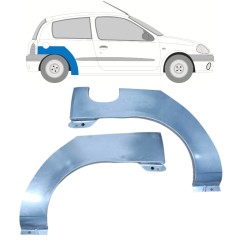 Takalokasuoja korjaussarja varten Renault Clio II 1998-2012 / Vasen+Oikea / Sarja 9681