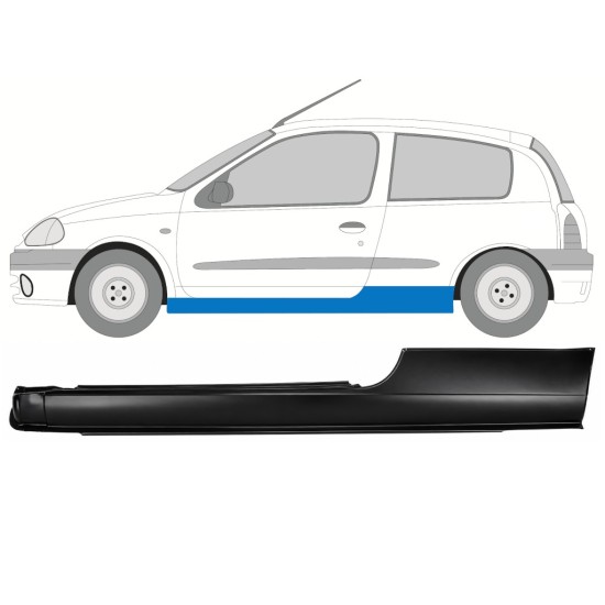 Kynnyspelti varten Renault Clio II 1998-2012 / Vasen 17163