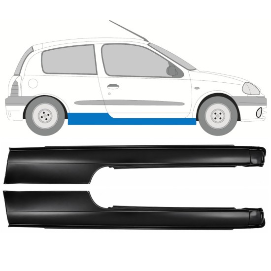 Kynnyspelti varten Renault Clio II 1998-2012 / Sarja 17164