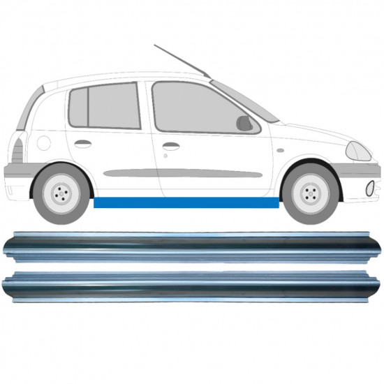 Kynnyspelti korjauspaneeli varten Renault Clio 1998-2012 / Vasen+Oikea / Sarja 9344