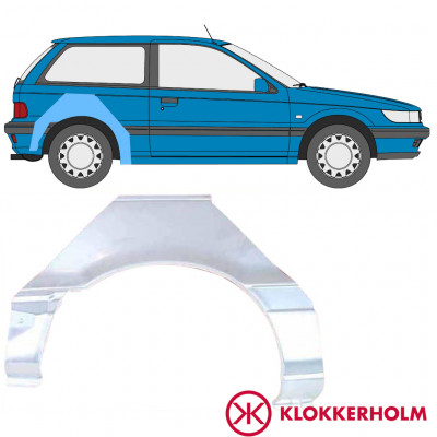 Takalokasuoja korjaussarja varten Mitsubishi Colt 1988-1992 / Oikea 11015