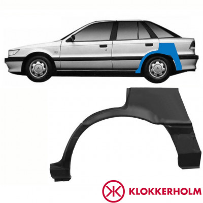 Takalokasuoja korjaussarja varten Mitsubishi Colt / Lancer 1988-1992 / Vasen 10796