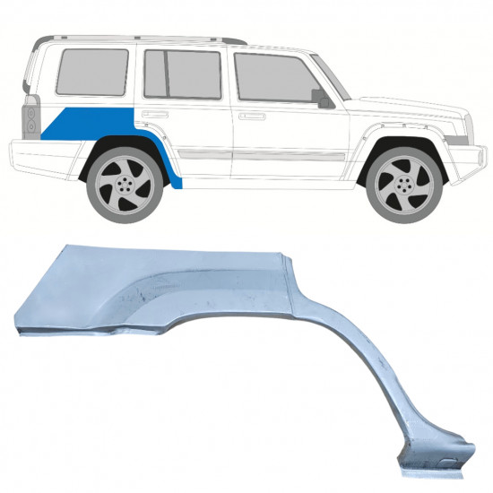 Takalokasuoja korjaussarja varten Jeep Commander 2005-2010 / Oikea 11890