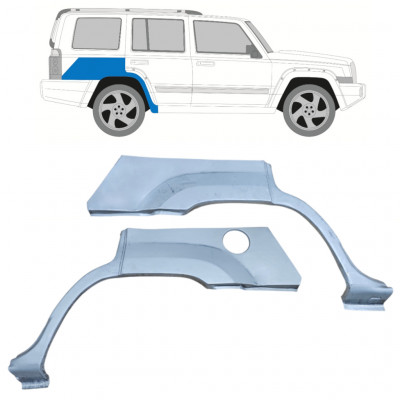 Takalokasuoja korjaussarja varten Jeep Commander 2005-2010 / Sarja 11892