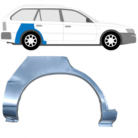 Takalokasuoja korjaussarja varten Toyota Corolla 1991-1998  COMBI / Oikea 12655