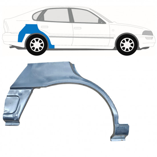 Takalokasuoja korjaussarja varten Toyota Corolla 1991-1998  LIFTBACK / Oikea 12661