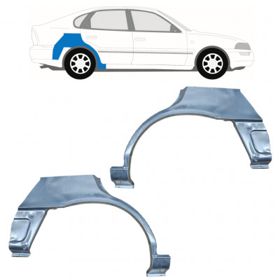 Takalokasuoja korjaussarja varten Toyota Corolla 1991-1998  LIFTBACK / Sarja 12663