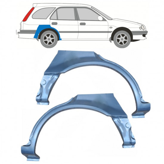 Takalokasuoja korjaussarja varten Toyota Corolla 1997-2002 / Vasen+Oikea / Sarja 10249