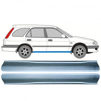 Kynnyspelti korjauspaneeli varten Toyota Corolla 1997-2002 / Vasen+Oikea / Sarja 9885