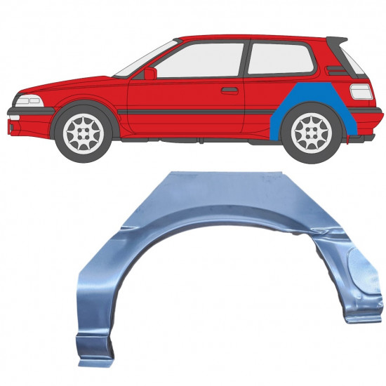 Takalokasuoja korjaussarja varten Toyota Corolla 1987-1994 / Vasen 8642