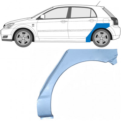 Takalokasuoja korjaussarja varten Toyota Corolla 2001-2007 / Vasen 7044