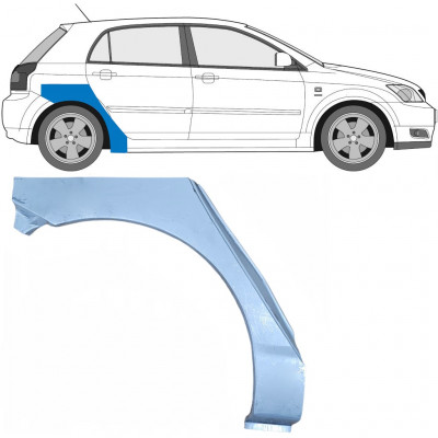 Takalokasuoja korjaussarja varten Toyota Corolla 2001-2007 / Oikea 7043