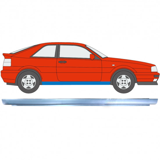 Kynnyspelti korjauspaneeli varten VW Corrado 1987-1995 / Vasen = Oikea (symmetrinen) 7133