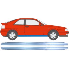 Kynnyspelti korjauspaneeli varten Volkswagen Corrado 1987-1995 / Vasen+Oikea / Sarja 11327