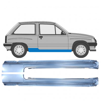 Kynnyspelti varten Opel Corsa A 1982-1993  / Vasen+Oikea / Sarja 9793