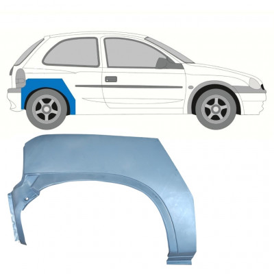 Takalokasuoja korjaussarja varten Opel Corsa B 1993-2001 / Oikea 7255