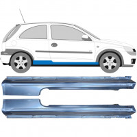 Kynnyspelti varten Opel Corsa C 2000-2010 / Vasen+Oikea / Sarja 9436
