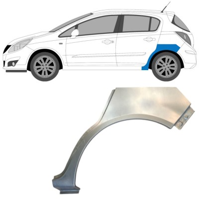 Takalokasuoja korjaussarja varten Opel Corsa D 2006-2015 / Vasen / HATCHBACK 14576