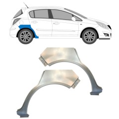 Takalokasuoja korjaussarja varten Opel Corsa D 2006-2015 / Vasen+Oikea / HATCHBACK / Sarja 14577