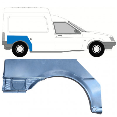 Takalokasuoja korjaussarja varten Ford Courier 1989-1995 / Oikea 7828