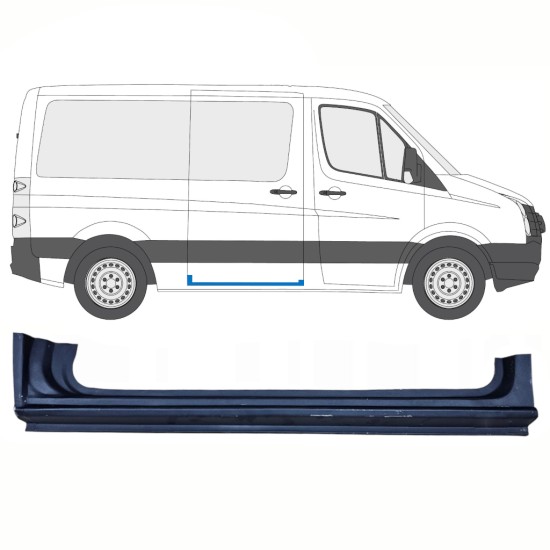 Sivuoven kynnysprofiili varten Volkswagen Crafter 2005-2017 / Oikea 13893