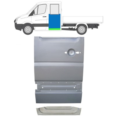 Sisäinen ja ulkoinen takaoven korjauspaneeli varten Volkswagen Crafter 2005-2017 / Vasen / Sarja 14276