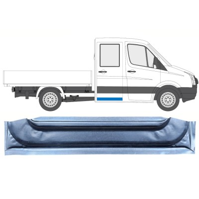 Sisäinen takaoven korjausosa varten Volkswagen Crafter 2005-2017 / Vasen = Oikea (symmetrinen) 13747