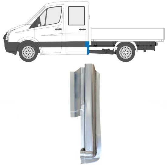 Takakulman korjauspaneeli varten Volkswagen Crafter 2005-2017 / Oikea 15509