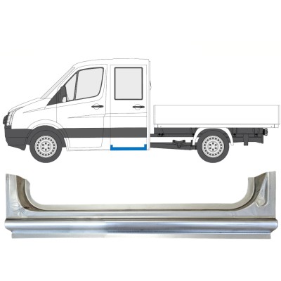 Takalokasuojan korjauspaneeli varten Volkswagen Crafter 2005-2017 / Vasen 15519